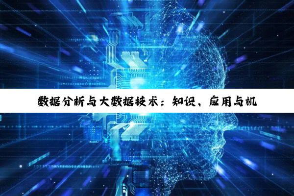 数据分析与大数据技术：知识、应用与机构选择全解